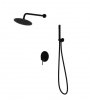 Lavita Podtynkowy zestaw prysznicowy z deszczownicą Orion Matt Black 5900378341581